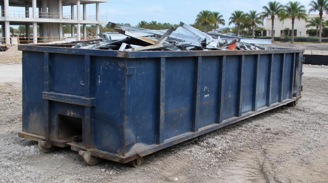 Scrap roll-off scrap containers