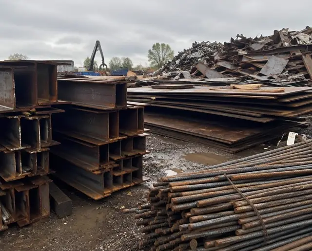 Scrap structural steel & rebar